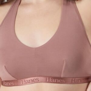 Hanes‎ Ultra Supersoft Racerback Bralette Earthen Tan XL